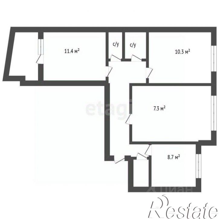3-комн квартира улица 60-й Армии, 23,  д. 23