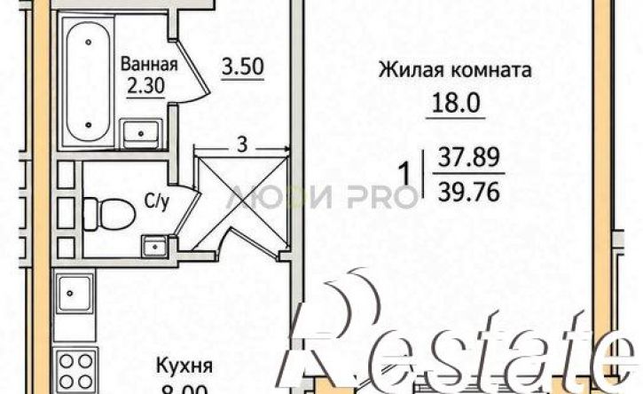 1-комн квартира улица Мордасовой, 9А,  д. 9А