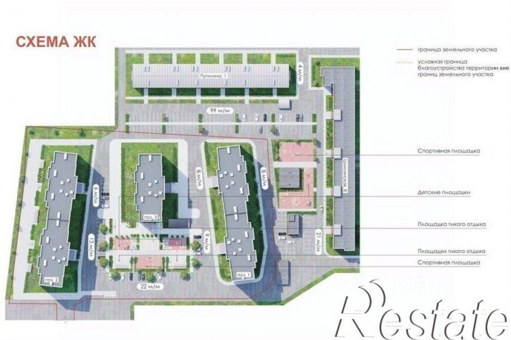 2-комн квартира в новом доме Цимлянская улица, 10Г к2,  д. 10Г к2
