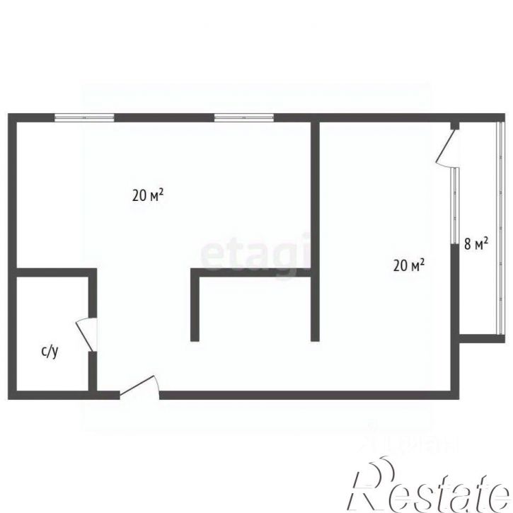 2-комн квартира улица 60-й Армии, 8,  д. 8
