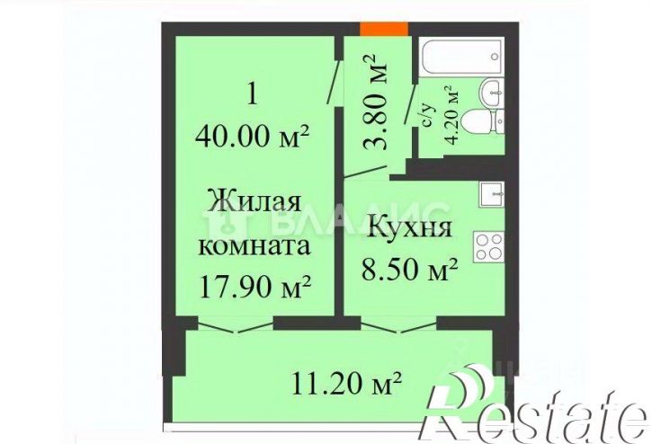 1-комн квартира улица Артамонова, 22И,  д. 22И