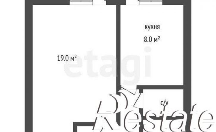 1-комн квартира улица Бакунина, 24,  д. 24