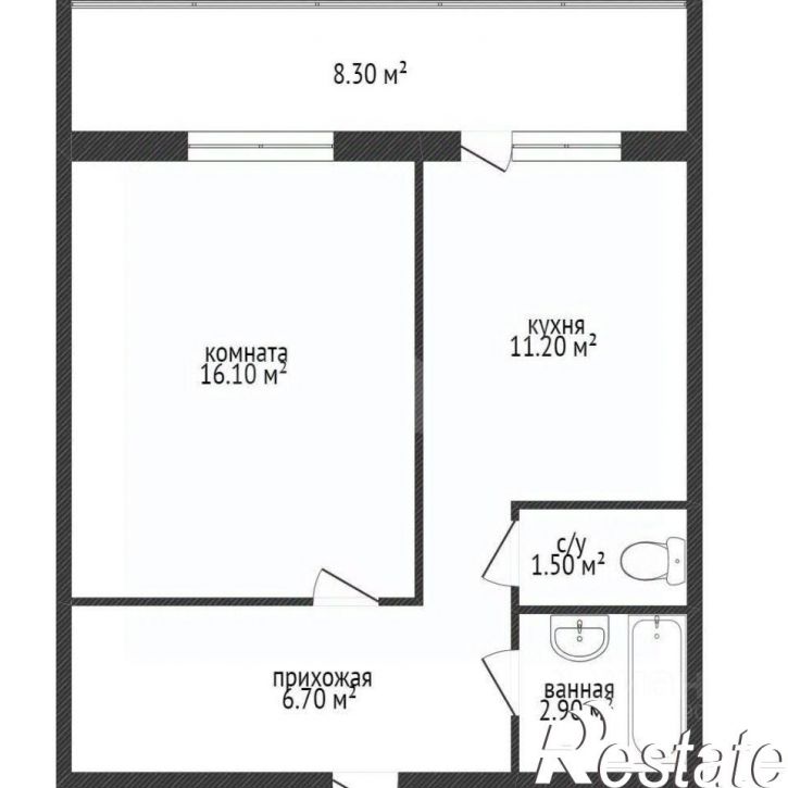1-комн квартира улица Антонова-Овсеенко, 31А,  д. 31А