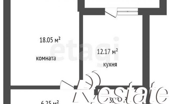 1-комн квартира улица Антонова-Овсеенко, 35В,  д. 35В