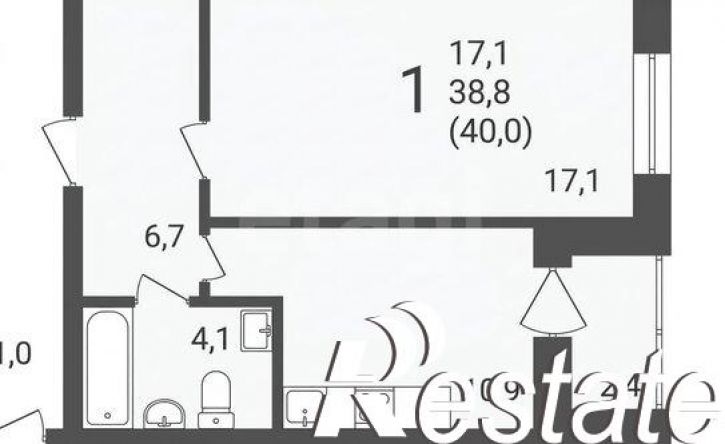 1-комн квартира улица 9 Января, 68/2 к2,  д. 68/2 к2