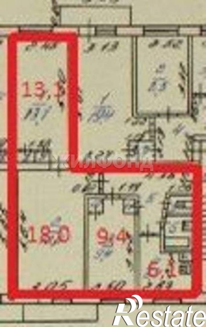 3-комн квартира Остужева улица, д.7