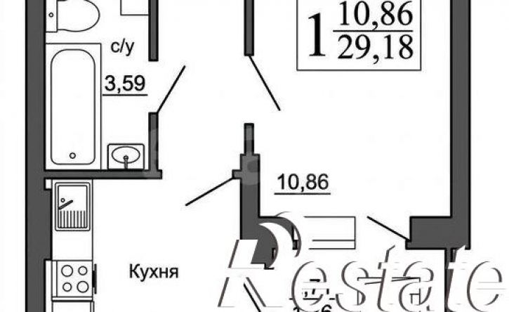 1-комн квартира улица Артамонова, 4Д,  д. 4Д