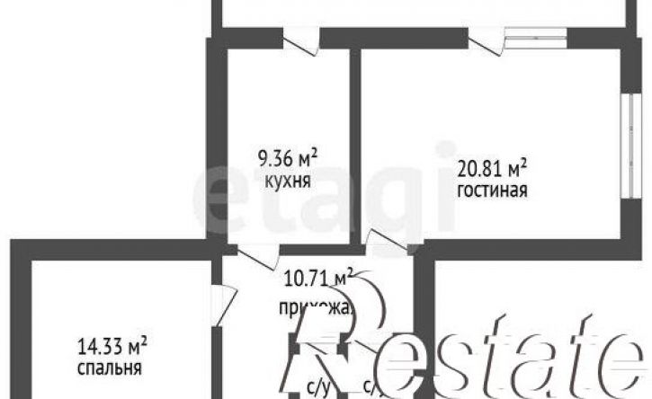 2-комн квартира улица Лесная Поляна, 6,  д. 6