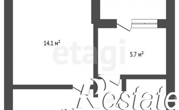1-комн квартира улица Корольковой, 10 к1,  д. 10 к1