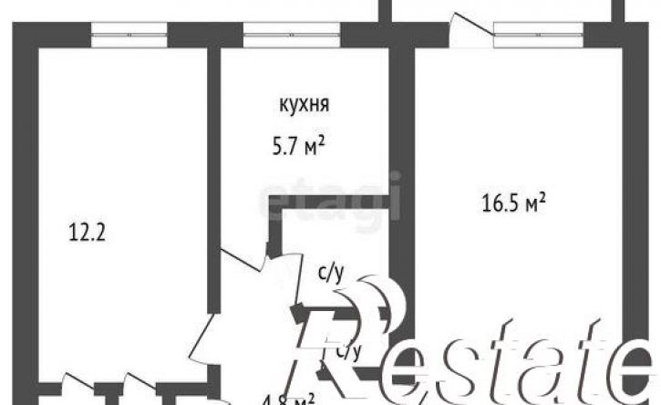 2-комн квартира Большая Манежная улица, 2,  д. 2