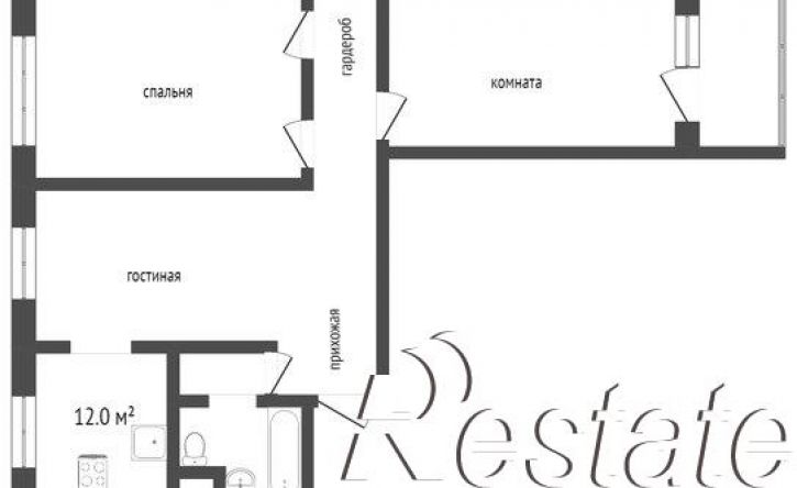 3-комн квартира улица Станкевича, 45к1,  д. 45к1