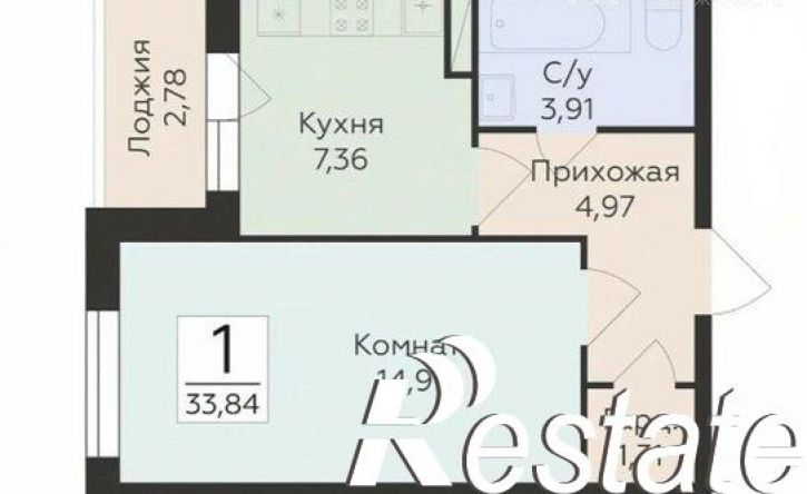 1-комн квартира в новом доме Острогожская улица, 156/2,  д. 156/2