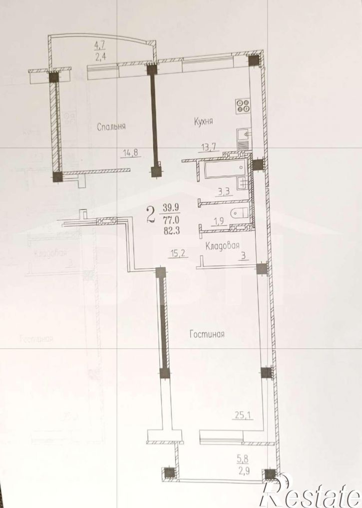 2-комн квартира Академика Конопатова улица, 19