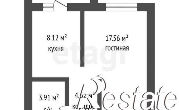 1-комн квартира квартал Троицкий, жилой массив Олимпийский, 7