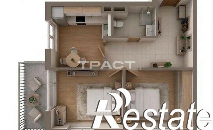 2-комн квартира улица Артамонова, 34Ж,  д. 34Ж