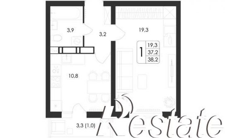 1-комн квартира улица Ильюшина, 13 стр.,  д. 13 стр.