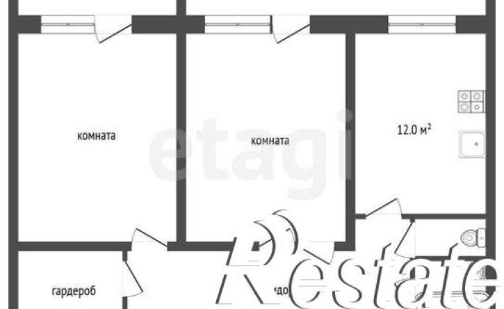 2-комн квартира Ростовская улица, 53А,  д. 53А