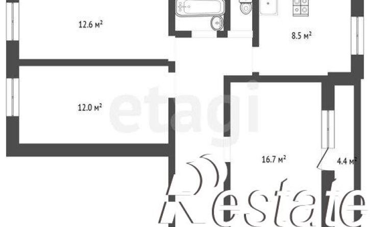 3-комн квартира улица Перевёрткина, 39,  д. 39