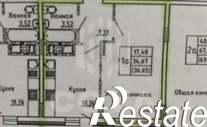 1-комн квартира улица Артамонова, 34Ж,  д. 34Ж